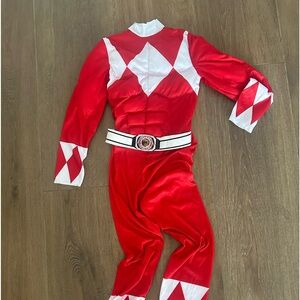 Power Tanger costume. Size 10-12. Color red/white.